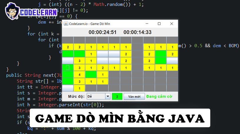 Làm Game Dò Mìn Bằng Java (Phần 1)
